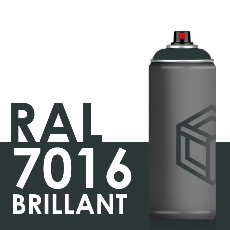 Bombe de peinture 400ml Brillant RAL 7016 Gris Anthracite