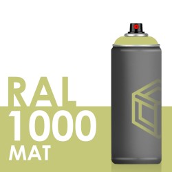 Bombe de peinture 400ml Mat RAL 1000 Beige Vert