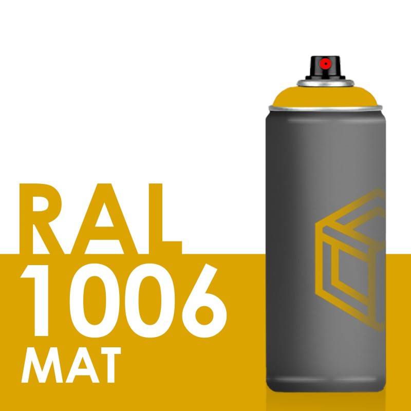 Bombe de peinture 400ml Mat RAL 1006 Jaune Maïs