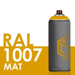 Bombe de peinture 400ml Mat RAL 1007 Jaune Narcisse