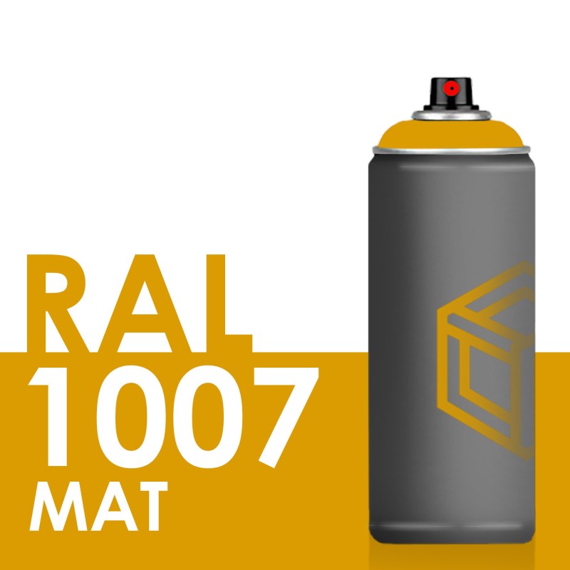 Bombe de peinture 400ml Mat RAL 1007 Jaune Narcisse