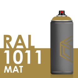 Bombe de peinture 400ml Mat RAL 1011 Beige Brun