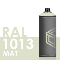 Bombe de peinture 400ml Mat RAL 1013 Blanc Perlé
