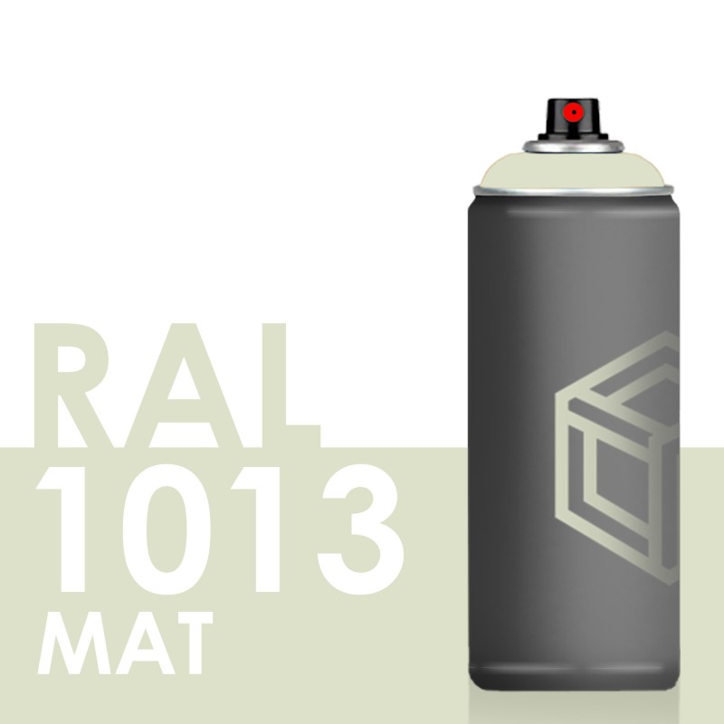 Spray de peinture mate 400ml RAL 1013 Blanc Perlé