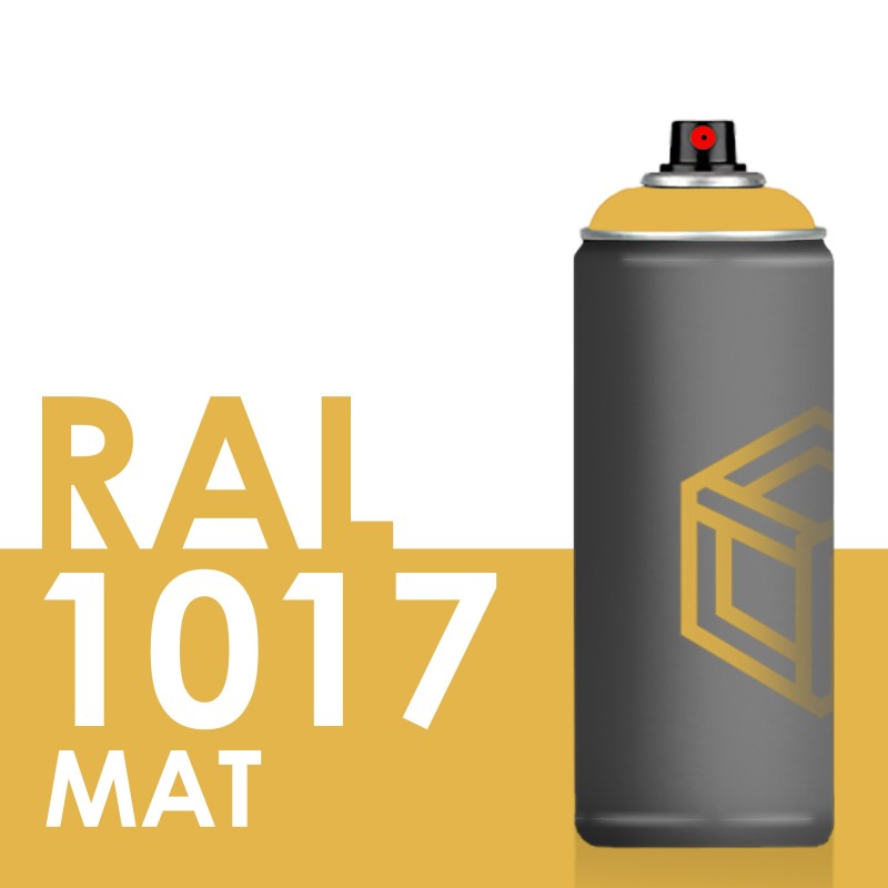 Bombe de peinture 400ml Mat RAL 1017 Jaune Safran