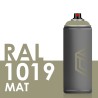 3316 - Bombe de peinture 400ml Mat RAL 1019 Beige Gris