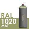 3318 - Bombe de peinture 400ml Mat RAL 1020 Jaune Olive