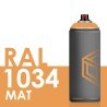 3338 - Bombe de peinture 400ml Mat RAL 1034 Jaune Pastel