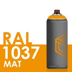 Bombe de peinture 400ml Mat RAL 1037 Jaune Soleil