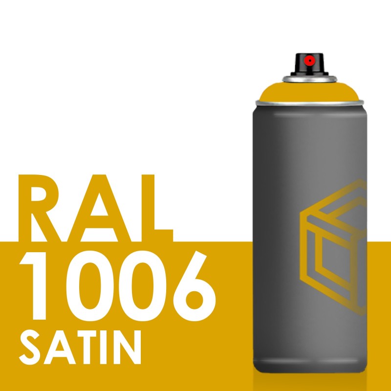 Bombe de peinture 400ml Satin RAL 1006 Jaune Maïs