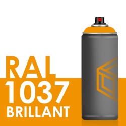 Bombe de peinture 400ml Brillant RAL 1037 Jaune Soleil