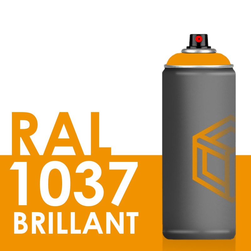 Bombe de peinture 400ml Brillant RAL 1037 Jaune Soleil