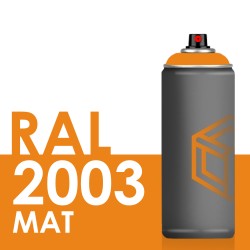 Bombe de peinture 400ml Mat RAL 2003 Orangé Pastel