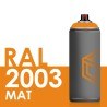 Bombe de peinture 400ml Mat RAL 2003 Orangé Pastel
