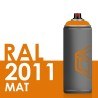 3372 - Bombe de peinture 400ml Mat RAL 2011 Orangé Foncé