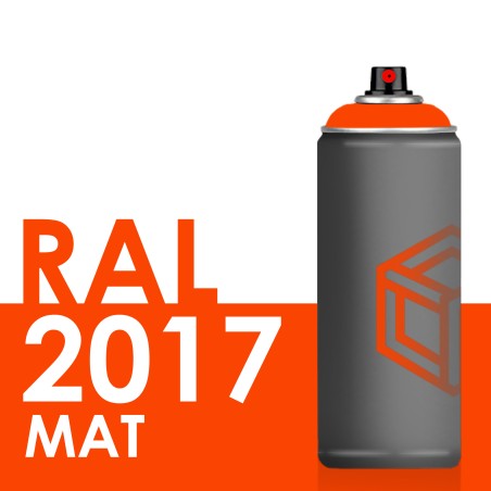 Bombe de peinture 400ml Mat RAL 2017 Orangé RAL
