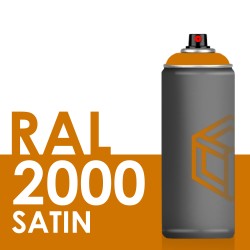 Bombe de peinture 400ml Satin RAL 2000 Orangé Jaune