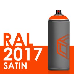 Bombe de peinture 400ml Satin RAL 2017 Orangé RAL
