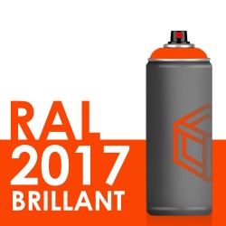 Bombe de peinture 400ml Brillant RAL 2017 Orangé RAL