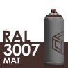 3395 - Bombe de peinture 400ml Mat RAL 3007 Rouge Noir