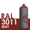 3399 - Bombe de peinture 400ml Mat RAL 3011 Rouge Brun