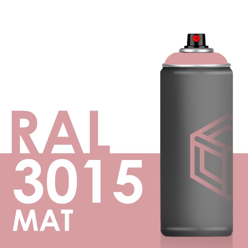 Bombe de peinture 400ml Mat RAL 3015 Rose Clair