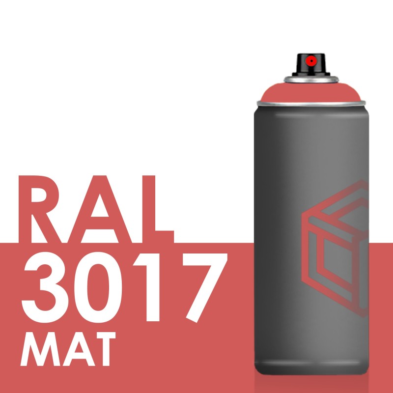 Bombe de peinture 400ml Mat RAL 3017 Rosé