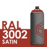 3388 - Bombe de peinture 400ml Satin RAL 3002 Rouge Carmin