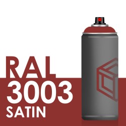 Bombe de peinture 400ml Satin RAL 3003 Rouge Rubis
