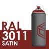 Bombe de peinture 400ml Satin RAL 3011 Rouge Brun