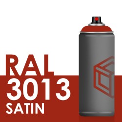 Bombe de peinture 400ml Satin RAL 3013 Rouge Tosatine