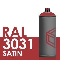 Bombe de peinture 400ml Satin RAL 3031 Rouge Oriental