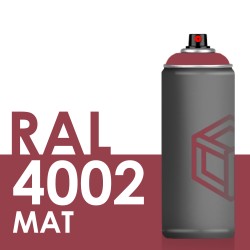 Bombe de peinture 400ml Mat RAL 4002 Violet Rouge