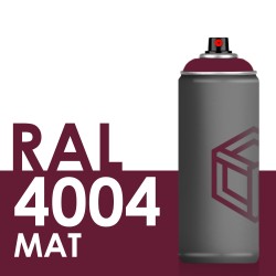 Bombe de peinture 400ml Mat RAL 4004 Violet Bordeaux