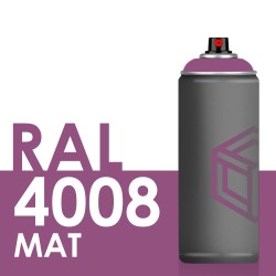 Bombe de peinture 400ml Mat RAL 4008 Violet de Sécurité
