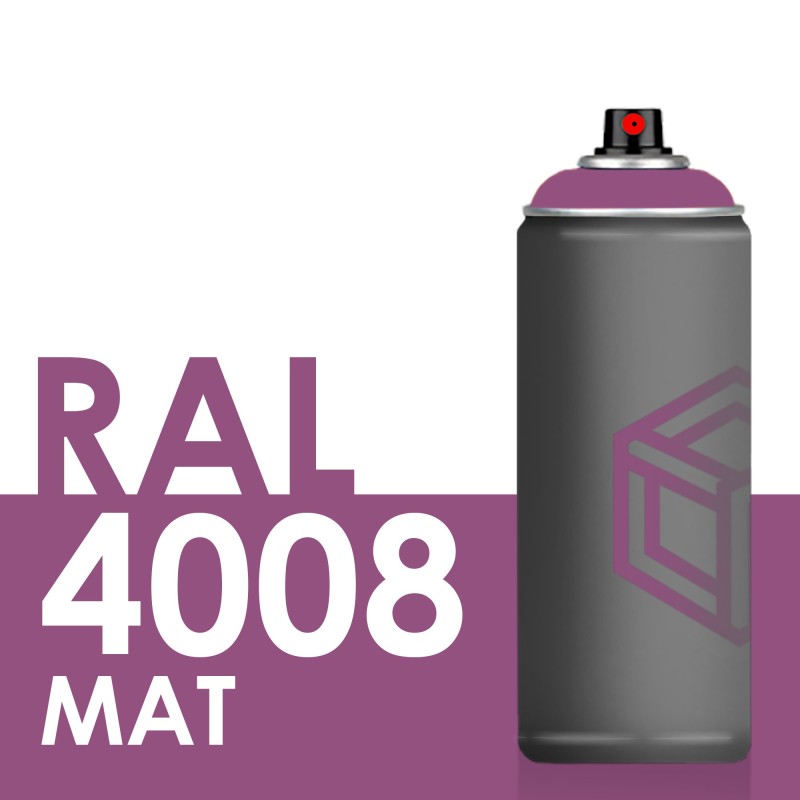 Bombe de peinture 400ml Mat RAL 4008 Violet de Sécurité