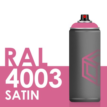 Bombe de peinture 400ml Satin RAL 4003 Violet Bruyère