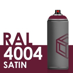 Bombe de peinture 400ml Satin RAL 4004 Violet Bordeaux