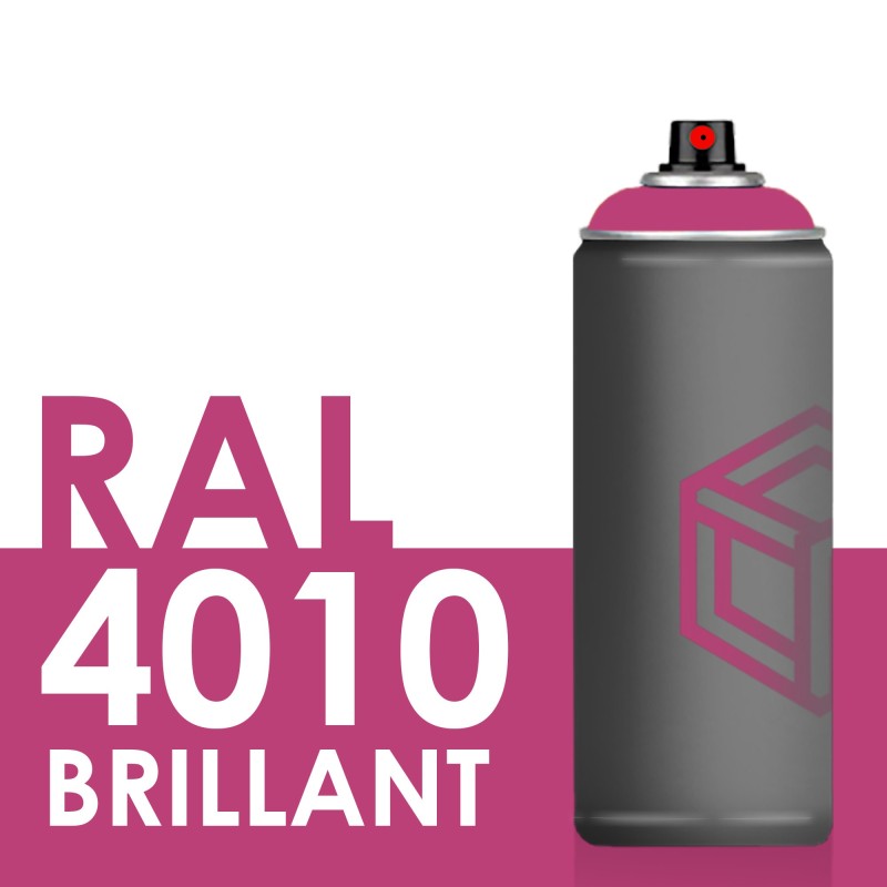 Bombe de peinture 400ml Brillant RAL 4010 Telemagenta