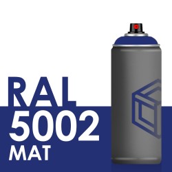 Bombe de peinture 400ml Mat RAL 5002 Bleu Outremer