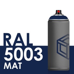 Bombe de peinture 400ml Mat RAL 5003 Bleu Saphir