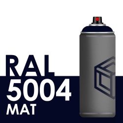 Bombe de peinture 400ml Mat RAL 5004 Bleu Noir