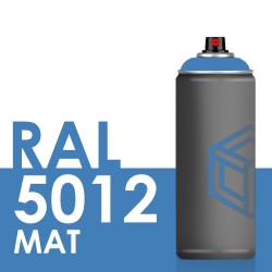 Bombe de peinture 400ml Mat RAL 5012 Bleu Clair