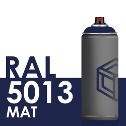 Bombe de peinture 400ml Mat RAL 5013 Bleu Cobalt