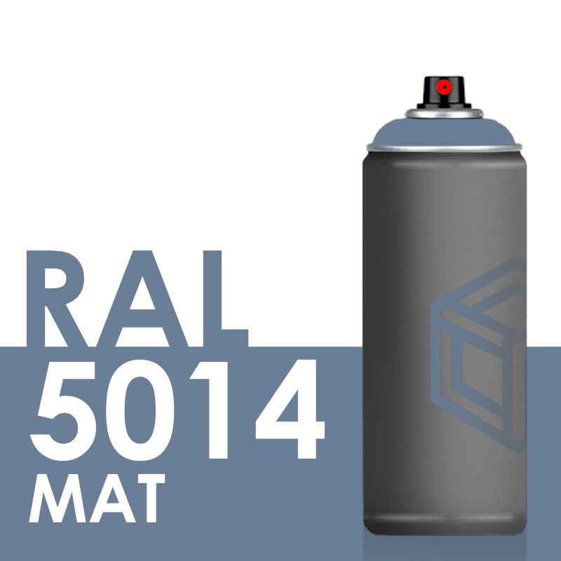 Bombe de peinture 400ml Mat RAL 5014 Bleu Pigeon