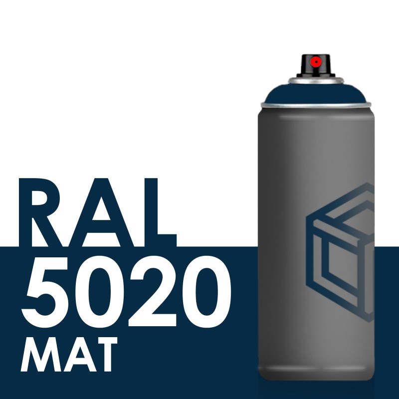 Bombe de peinture 400ml Mat RAL 5020 Bleu Océan