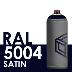 Bombe de peinture 400ml Satin RAL 5004 Bleu Noir