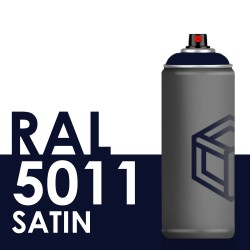 Bombe de peinture 400ml Satin RAL 5011 Bleu Acier