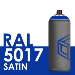 Bombe de peinture 400ml Satin RAL 5017 Bleu Signalisation