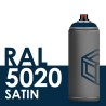 Bombe de peinture 400ml Satin RAL 5020 Bleu Océan